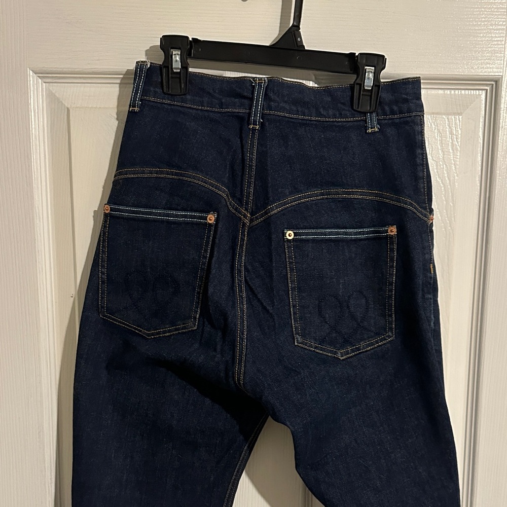 High Rise Dark Blue Jeans - Picture 3 of 3